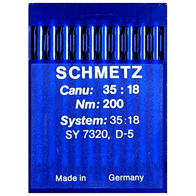 Schmetz Bag Sewing Machine Needles. D5 SY7320 35:18.