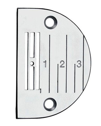 Siruba Plain Sewing Machine Throat Plate (Needle Plate) with Metric Marking. E701 E704
