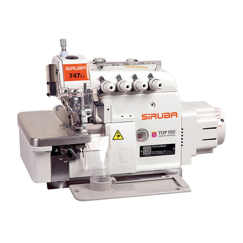 Siruba 747L Overlocker Sewing Machine - 4 Thread - High Lift (Large eye looper)