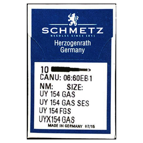 Schmetz Curved Overlock Needles. UY154GAS 1431-05