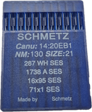 Schmetz Plainsew Large Size Small Shank.  16x95 1738A 287WH.