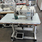 Juki LU-1508N Walking foot machine on table and stand
