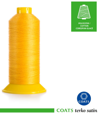 Coats Terko Satin Poly-Cotton Thread Tkt12 Tex210 - Very Heavy