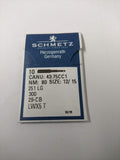 Schmetz Blind Hemming Machine Needles. 251LG 300 LWx5T