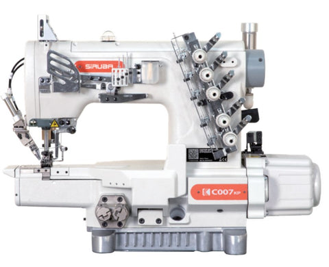Siruba C007KP Cover Stitch Sewing Machine - Cylinder Arm with Thread Trimmer