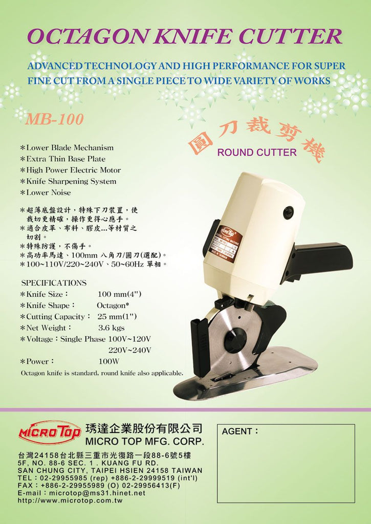 Microtop MB100 Rotary Cutter 100mm 4