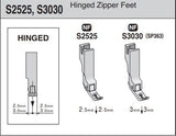 Plain Sewing Machine Double Narrow Zip Foot.