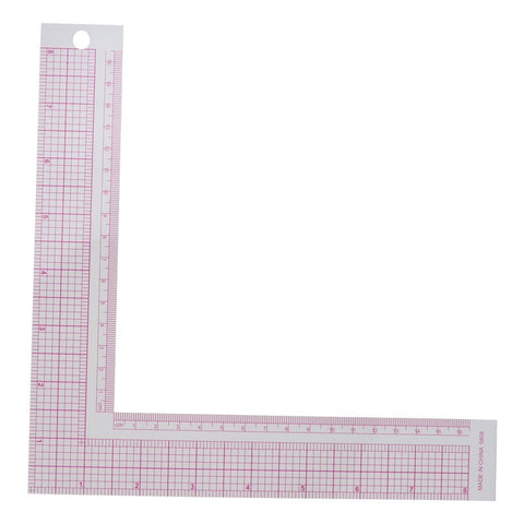 Special Positioning Ruler PVC Metric Scales L-Shaped Square Ruler