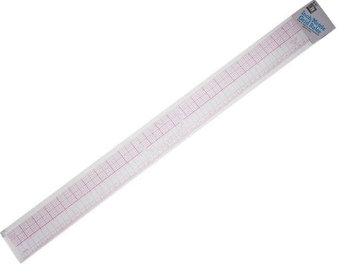 60cm/23inch Transparent Scale Plastic Straight Sewing Rule